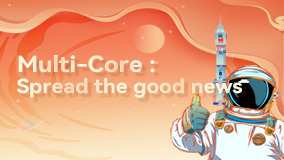 Launched into the space and spread the good news